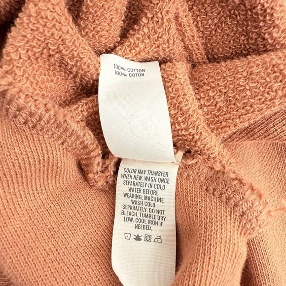 Aerie Weekend Pretty Open Back Sweatshirt M Twilight Terry Oversized Beach - Picture 11 of 16